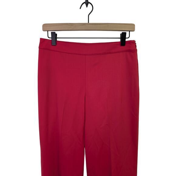 St. John Trouser Pant Wool Blend Straight Leg‎ Quiet Luxury Corpcore Pink Size 4 - Picture 3 of 7